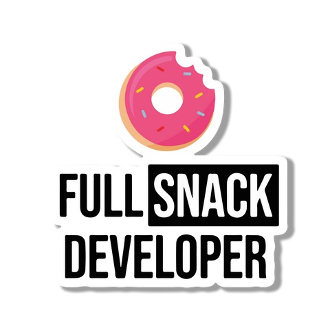 Full Snack Dveloper Sticker