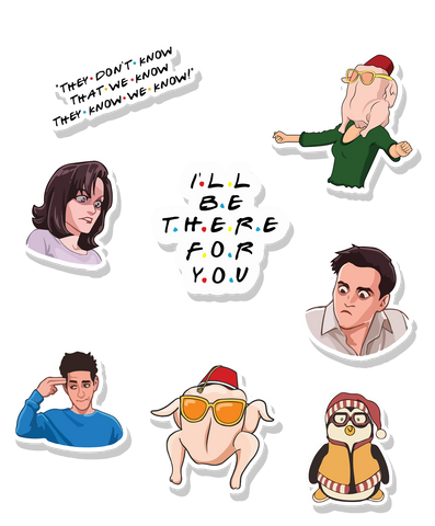 Friends sticker sheet