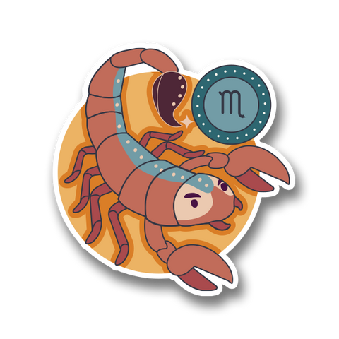 Zodiac Sign Scorpio Sticker