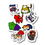 Cute avengers sticker