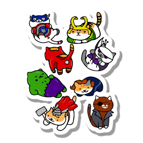 Cute avengers sticker