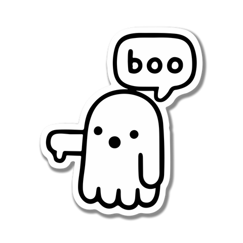 Boo sticker