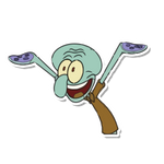 optimistic squidward sticker