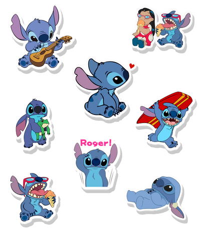 Stitch sticker sheet