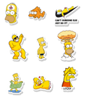 The Simpsons sticker sheet