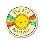 Radiate Postivity sticker