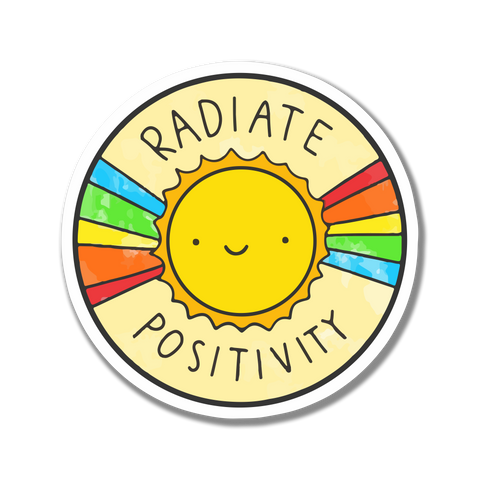 Radiate Postivity sticker