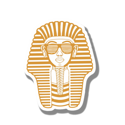 Cool pharaoh sticker