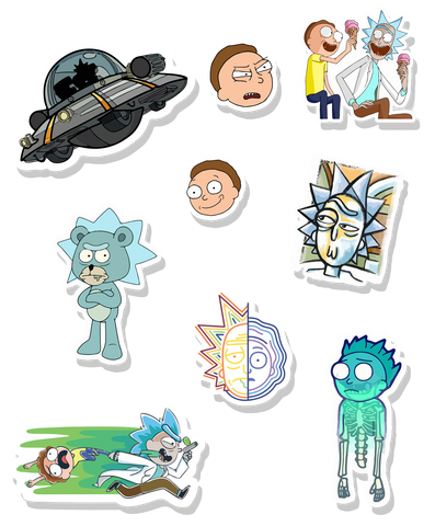 Morty sticker sheet