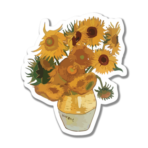 gogh flowers sticker