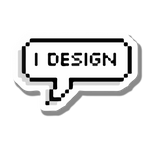 I Design sticker