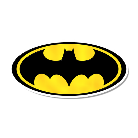 Bat-sign sticker