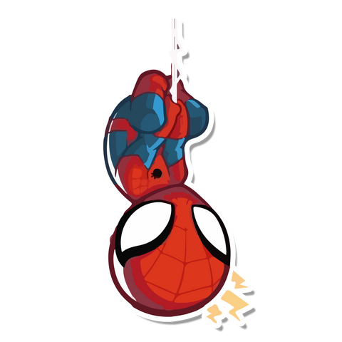 Tickely Spidey Sticker