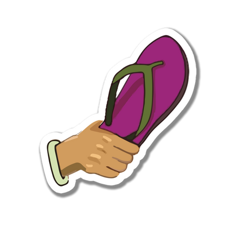 Mom Slippers sticker