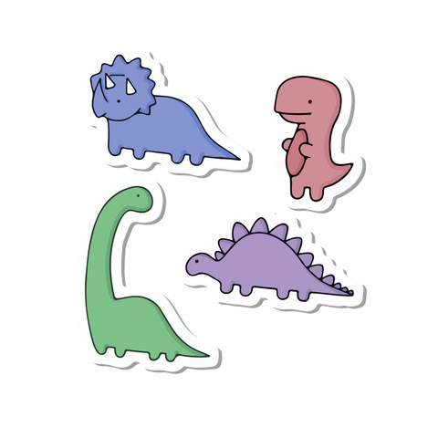 Mini dinosaurs sticker