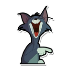 Tom Laugh sticker