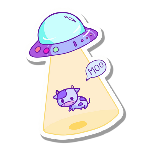 Moo sticker