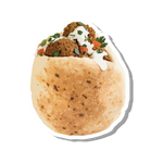 Falafel sandwich sticker