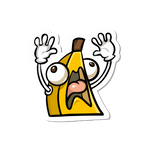 Scared banana sticker