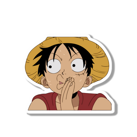 Luffy lying Sticker