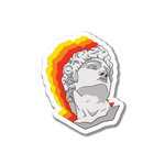 Greek glitch sticker