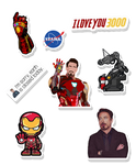 Iron man sticker sheet