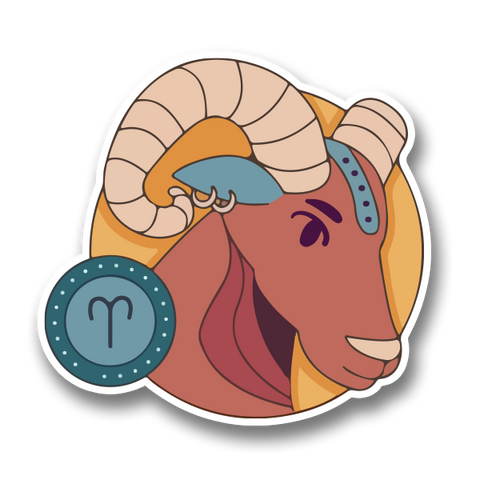 Zodiac Sign Aries Sticker