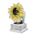 Sun Flower Music Sticker