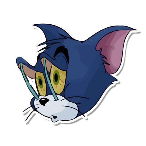 Sleepy Tom sticker