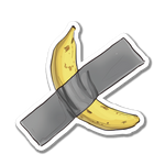 Banana art sticker