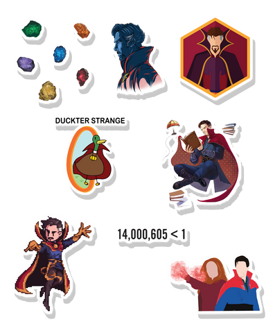 Dr. Strange sticker sheet