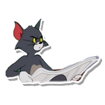 Tom & Jerry Fans Sticker Tom woundering