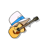 Singer hat sticker