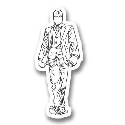 Moon Knight suit Sticker