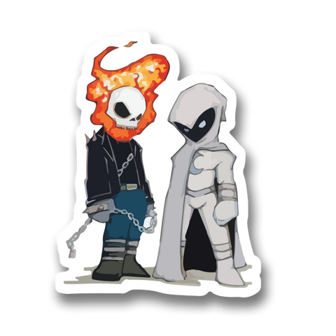 Moon Knigh & Gost Rider Sticker