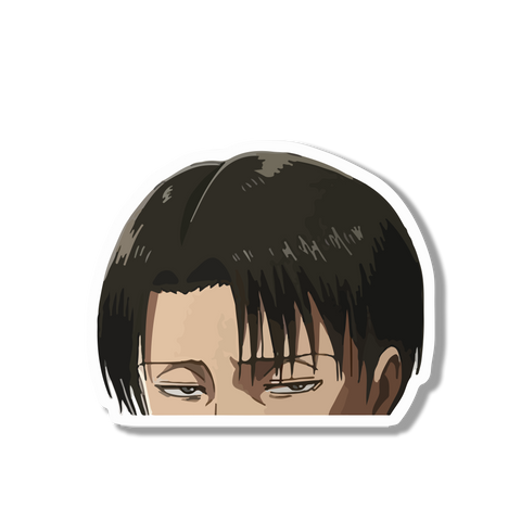 lEVI peeking Sticker